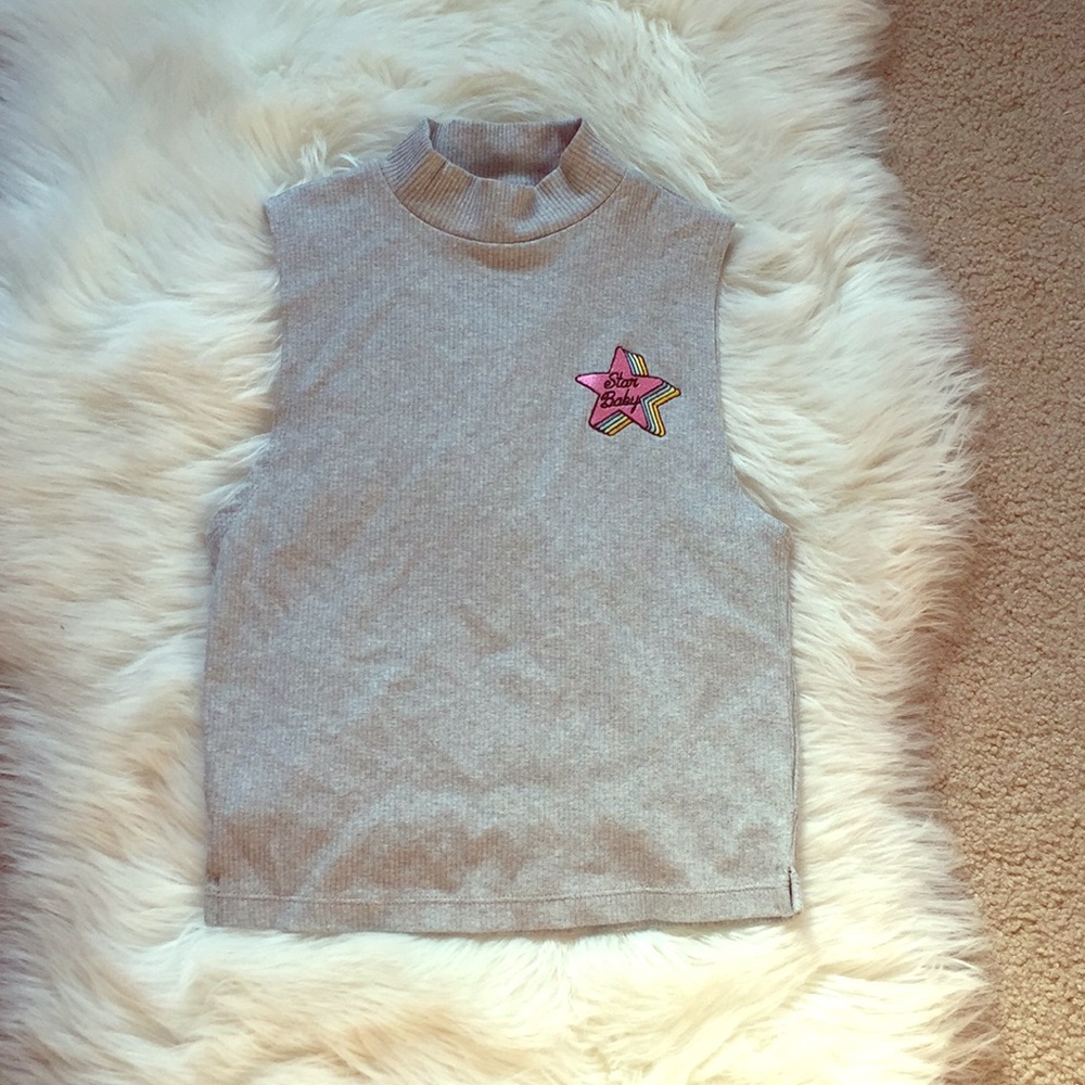 Star baby crop top